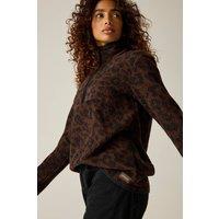 Regatta Women's Cosy Frankie Borg Half Zip Fleece in Dark Brown | Size: 20