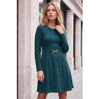 Roman Women's Trim Detail Dress in Green | Size: 10