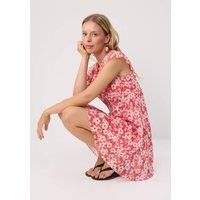WOVCOR Women's V Neck Puff Sleeve A-Line Mini Dress | Size: 8