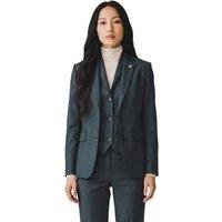 Infinity Leather Women's Three Piece Check Tailored Tweed Suit - TPW5 in Olive | Size: 18