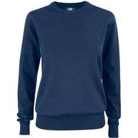 Cutter & Buck Women's Oakville Cotton Crew Neck Sweatshirt in Dark Navy | Size: Large