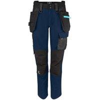Projob Women's 5564 Stretch Plain Work Trousers in Navy | Size: 28R