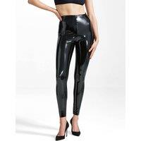 COMMANDO Women's Faux Patent Leather Leggings in Black | Size: Large