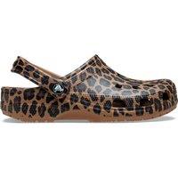 Crocs Women's Classic Animal Clog Leopard Print Brown | Size: 6