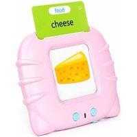 Dyzi Interactive Talking Flash Cards, 224 Words Toddler Learning Toy in Pink