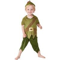 Robin Hood Boy's Costume Set in Bright Green | Size: 3-4 Years
