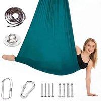 SPETLEK Green Yoga Hammock Set with Fittings Swing Hammock Swing | Size: 0-12 m