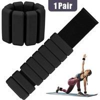 NESTLUNE Black 2Pack Adjustable Wrist Ankle Weights Aerobics | Size: 0-12 m