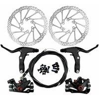NESTLUNE Front + Rear Mechanical Bike Disc Brake Set Caliper in Black | Size: 0-12 m