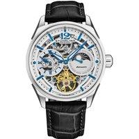 STHRLING Original Men's Vanguard 1019 Dual Time Automatic 42mm Skeleton in Silver