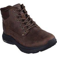 Skechers Men's Pollard Waylon Ankle Boot in Dark Brown | Size: 12