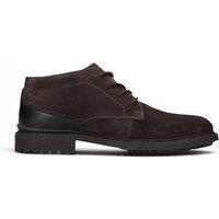 Bugatti Men's Suede Leather Lace-up Desert Ankle Boots - Lota in Dark Brown | Size: 9