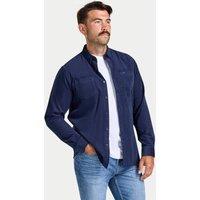 Raging Bull Men's L/S Corduroy Shirt in Navy | Size: XL