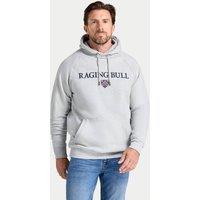 Raging Bull Men's Hooded Signature Sweat in Grey | Size: 5XL