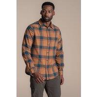 Craghoppers Men's Rowan Long Sleeved Check Lightweight Shirt in Pale Orange | Size: XL
