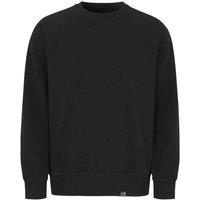 Cottover Men's French Terry Crew Neck Sweatshirt in Black | Size: 3XL