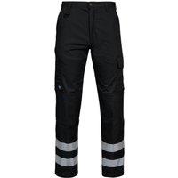 Projob Men's 2517 Multi Pocket Work Trousers in Black | Size: 31R