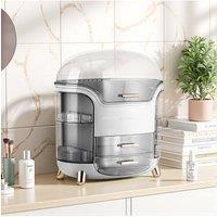 Garden Sanctuary Dustproof Cosmetic Storage Organizer in White