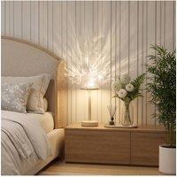 Living and Home Rechargeable Table Light with 16-Colour Ocean Wave Projector in Clear