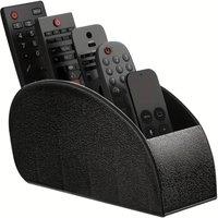 Dyzi Remote Control Holder Desktop Organiser 5 Compartments Plastic Black
