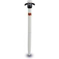 Wallace & Gromit Shaun the Sheep Metal Pen with 3D Topper in White