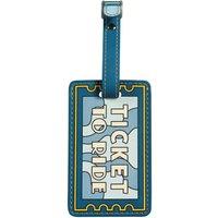 The Beatles Ticket to Ride PU Luggage Tag in Blue