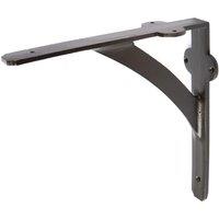 Hammer and Tongs Iron Shelf Bracket - D205mm in Black | Size: 1000mm x 1000mm