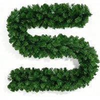 Shatchi 2.7M Alaskan Green Christmas Garland - Thick & Bushy Festive Dcor