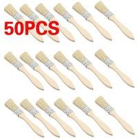 FLAVORA Paint Brush Set 50Pack in Beige