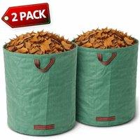 SPETLEK Set of 2 Garden Waste Bags 500L in Green | Size: 0.6m2