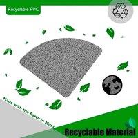 NESTLUNE 53x53cm no pattern Non Slip Corner Shower Mat Anti Mould Bath Mat in Grey | Size: 53x53 cm