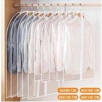 NESTLUNE 20pc 60x120cm Clothing Cover Coat Suit Dress Protector Hanging in Clear | Size: 60x120 cm