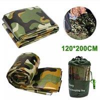 NESTLUNE Thermal Waterproof Emergency Sleeping Bag Shelter in Green