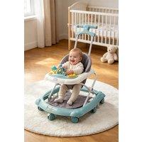 ExtraStar Folding Baby Walker with Activity Tray & Electronic Games in Light Green
