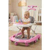 Living and Home Foldable & Adjustable Baby Walker in Pink