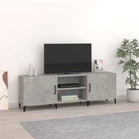 Berkfield Home TV Cabinet Concrete Grey 150x30x50 cm Engineered Wood | Size: 150 x 30 x 50 cm