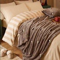 Furn Festive Puddings Faux Fur Throw in Brown | Size: 130 cm x 180 cm