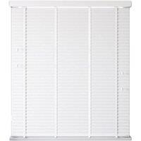 New Edge Blinds Faux Wood Venetian Blind with Tapes (120cm Drop) in White | Size: 180 cm width x 160 cm drop