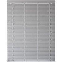 New Edge Blinds Faux Wood Venetian Blind with Tapes (120cm Drop) in Light Grey | Size: 165 cm width x 160 cm drop