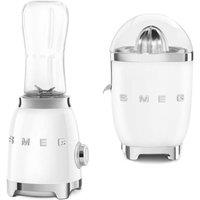 Smeg 50's Style Citrus Juicer & Mini Blender in White