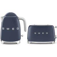 Smeg 50's Style Kettle & 2 Slice Toaster in Navy