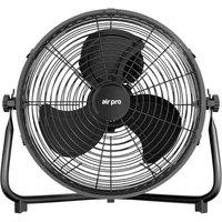 Air Pro 16 Floor Fan - Powerful Air Cooling Fan With 3 Speed Settings in Black
