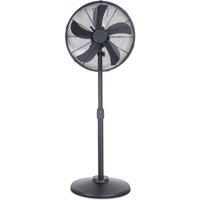 Air Pro 16 Pedestal Fan - Adjustable Height - Wide-Angled Oscillation in Black