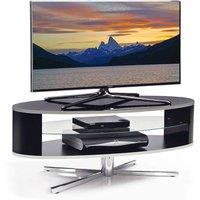 MDA Designs ORBIT Gloss Black Elliptic TV Stand for Flat Screen TVs up to 55