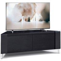 MDA Designs CORVUS Corner-Friendly Gloss Black Stand for Flat Screen TVs up to 50