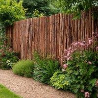 Access Garden Products 4m(L) x 1.5m(H) Premium Bark Fencing Screening Rolls in Natural