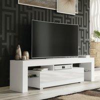 Creative Furniture TV Unit 160cm Stylish Modern - White with High Gloss Doors
