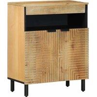 Berkfield Home Sideboard Brown 60x33x75 cm Solid Wood Mango | Size: 60 x 33 x 75 cm