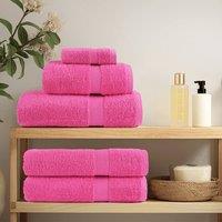 Berkfield Home Soft 6 Piece Premium Towel Set SOLUND Pink 600 gsm