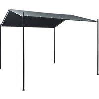 Berkfield Home Gazebo Pavilion Tent Canopy 3x3 m Steel Anthracite in Black